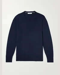 MR P. Pullover in lana merino Blu