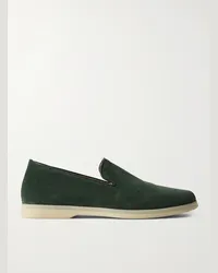 Rubinacci Sneakers slip-on in camoscio Verde