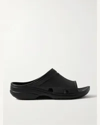 Balenciaga Crocs Slide in EVA con logo goffrato Nero