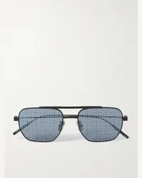 Givenchy Occhiali da sole in metallo stile aviator GVSPEED Nero