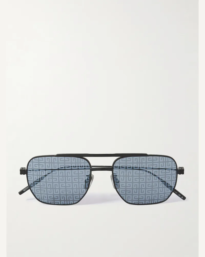 Givenchy Occhiali da sole in metallo stile aviator GVSPEED Nero