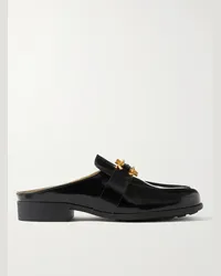 Bottega Veneta Slipper in pelle lucida con decorazione Monsieur Nero