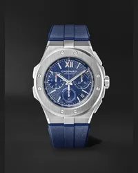 Chopard Cronografo automatico 44 mm in acciaio Lucent con cinturino in gomma Alpine Eagle XL, N. rif. 298609-3003 Blu