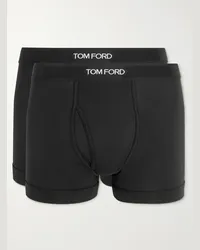 Tom Ford Confezione da due boxer in misto cotone e modal stretch Nero