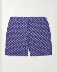 Sid Mashburn Shorts da mare medi slim-fit stampati Blu