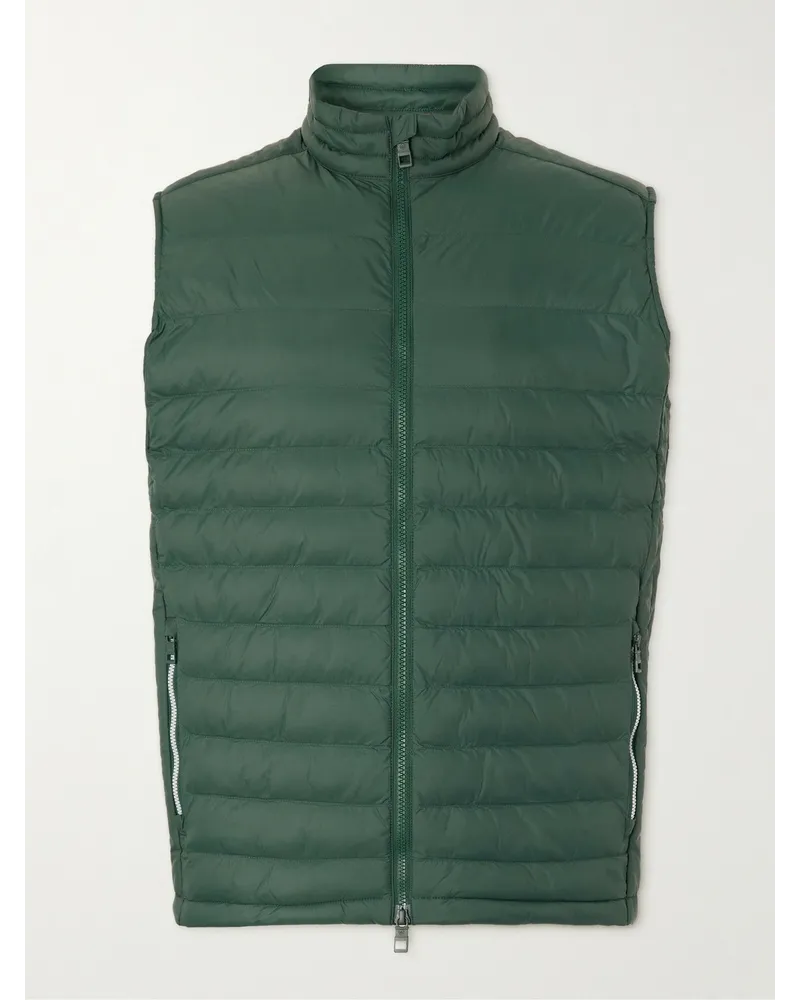 Peter Millar Gilet da golf in shell trapuntato All Course Verde