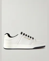 Saint Laurent Sneakers in pelle traforata SL/61 Bianco