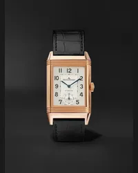 Jaeger-LeCoultre Orologio automatico 28 mm in oro rosa 18 carati con cinturino in alligatore Reverso Classic Large Duoface, N. rif. Q1368470 Argento