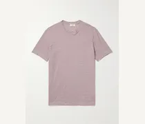 T-shirt in misto lino e cotone a righe Lewis