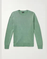 Ermenegildo Zegna Pullover in misto lino e seta Verde