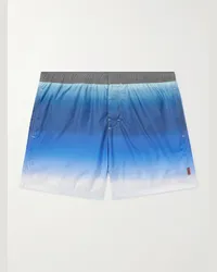 Missoni Shorts da mare medi a gamba dritta stampati Blu