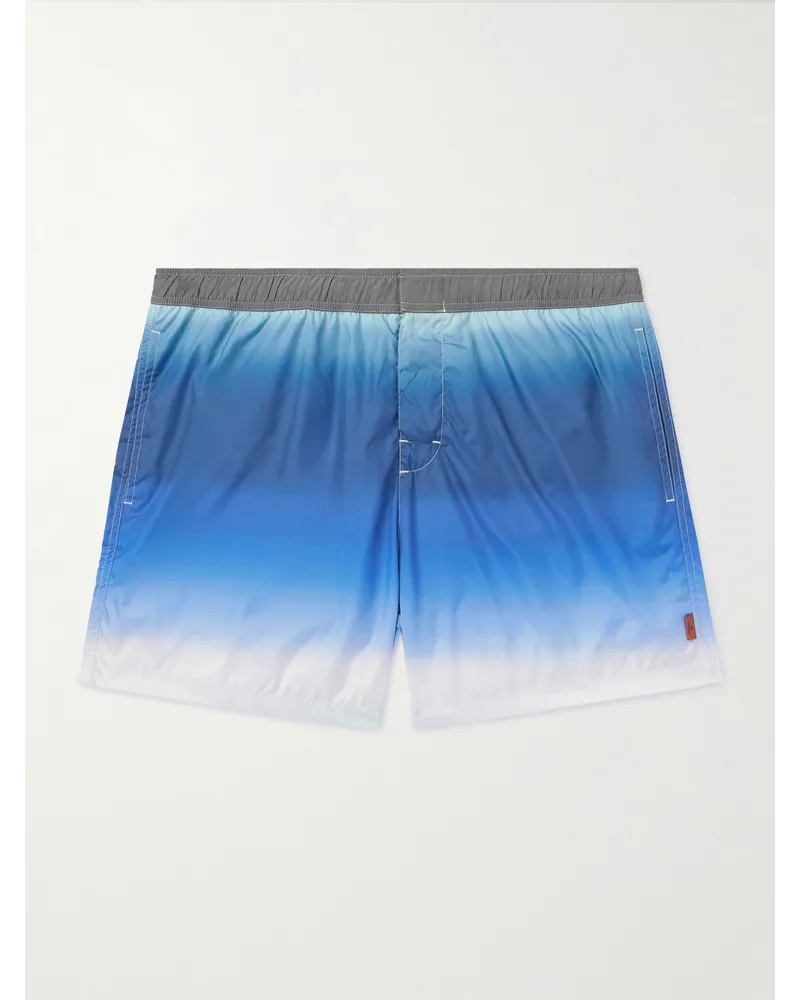 Missoni Shorts da mare medi a gamba dritta stampati Blu