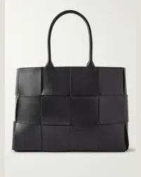 Bottega Veneta Tote bag in pelle con motivo Intrecciato Large Arco Nero