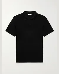 NN 07 Polo slim-fit in misto cotone biologico e lyocell piqué Paul 3462 Nero