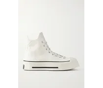 Sneakers alte platform in pelle e tela Chuck 70 De Luxe