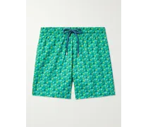 Shorts da mare medi slim-fit in tessuto riciclato stampato Mahina