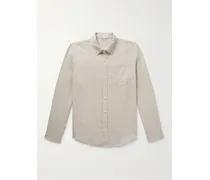 Camicia in lino con collo button-down Mill