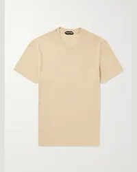 Tom Ford T-shirt slim-fit in jersey di misto cotone Neutri