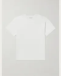 John Elliott + Co University Cotton-Jersey T-Shirt Bianco