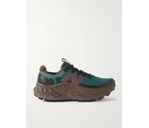New Balance Sneakers in mesh con finiture in gomma Fresh Foam More Trail v3 Marrone