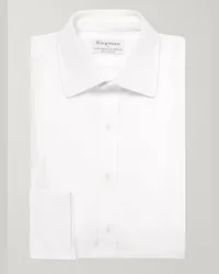 Kingsman Turnbull & Asser Camicia da smoking in cotone bianco con pettorina Bianco