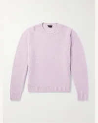 Tom Ford Pullover in misto alpaca Viola