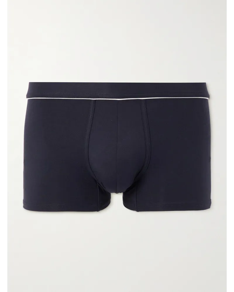 Ermenegildo Zegna Boxer in misto modal e lyocell stretch Blu