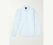 Camicia in cotone Oxford a righe con collo button-down Belavista
