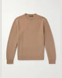 Loro Piana Pullover in cashmere occhio di pernice Marrone