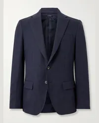 Loro Piana Giacca in lino Torino Blu