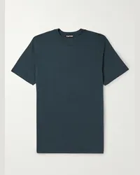 Tom Ford T-shirt in jersey di misto cotone e lyocell Blu