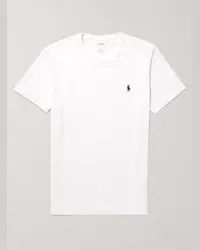 Ralph Lauren T-shirt slim-fit in jersey di cotone Bianco