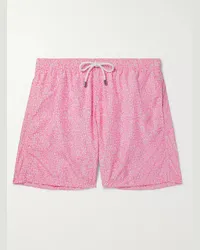 Anderson & Sheppard Shorts da mare in shell floreale Rosa