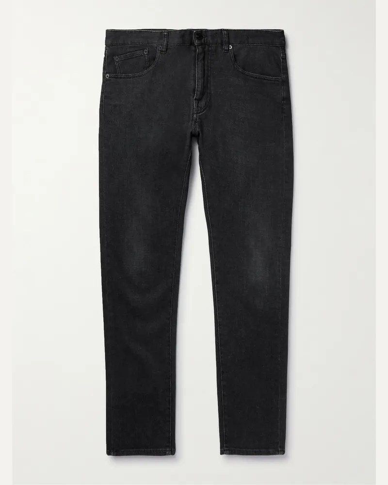 Belstaff Jeans slim-fit a gamba dritta lavati Nero