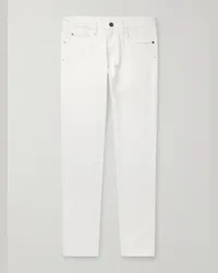 Loro Piana Jeans slim-fit a gamba dritta New York Bianco