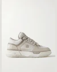 Amiri Sneakers in mesh, pelle e camoscio MA-1 Bianco