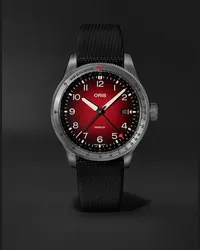 ORIS Orologio automatico 41,5 mm in acciaio inossidabile con rivestimento in PVD e cinturino in tela, N. rif. 01 798 7773 4268-07 3 20 14GLC Rosso