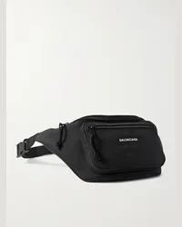 Balenciaga Marsupio in tela con logo applicato Explorer Nero