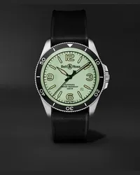 Bell & Ross Orologio automatico 41 mm in acciaio inossidabile con cinturino in gomma BR V2-92 Full Lum Limited Edition, N. rif. BRV292-LUM-ST/SRB Verde