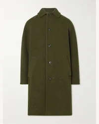 A.P.C. Cappotto in misto lana vergine Gaston Verde