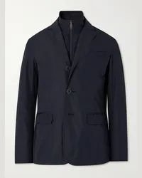 Herno Blazer convertibile in shell Byron Blu