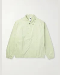 Nike Giacca harrington in twill di cotone con logo ricamato Verde