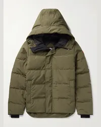 Canada Goose Piumino stile parka in shell trapuntato con cappuccio e logo applicato Macmillan Verde