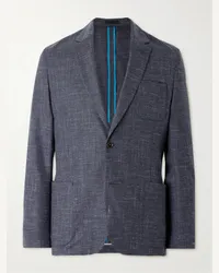 Paul Smith Blazer in misto lana e lino Blu