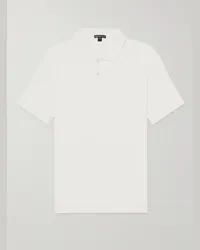 James Perse Polo in jersey di cotone Bianco