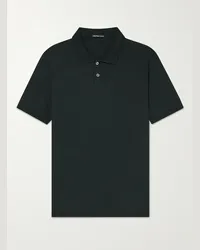 James Perse Polo in jersey di cotone Nero