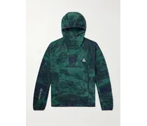 Nike Felpa in pile Polartec® con cappuccio e logo ricamato ACG Wolf Tree Verde