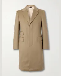 Tom Ford Cappotto in misto lana e cashmere spazzolato Neutri