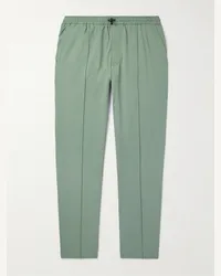 Club Monaco Pantaloni a gamba dritta in shell con coulisse Travel Verde