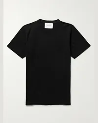 Frame Denim Cotton-Jersey T-Shirt Nero